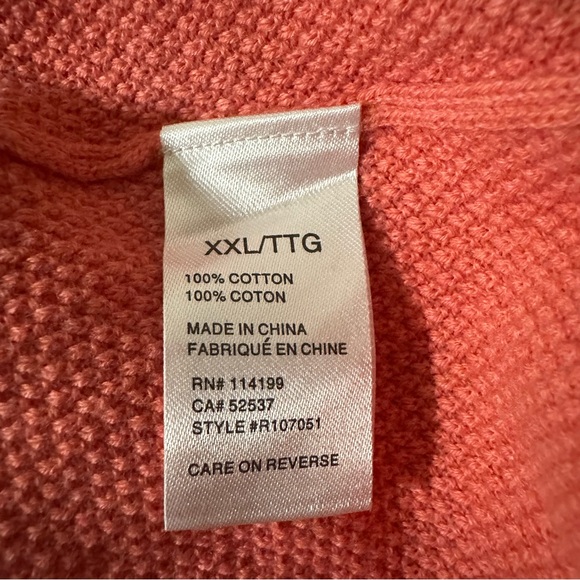 Cleveland Classics V Neck Sweater Long Sleeve Golf Sweater Men’s XXL Cotton - Picture 5 of 6